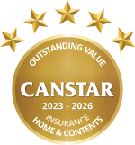Canstar 2023-2026 5-Star Home & Contents Award